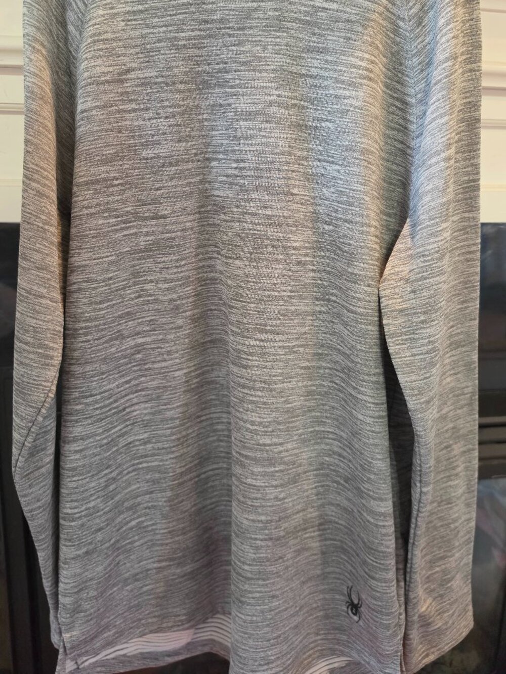 NWT Mens Spyder active stretch breathable quickdry longsleeve hooded workout